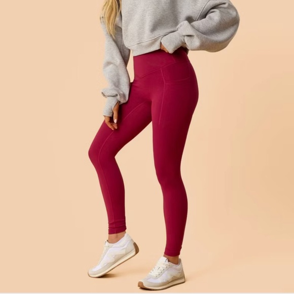 New Sz SML burgundy yogas - Picture 7 of 8